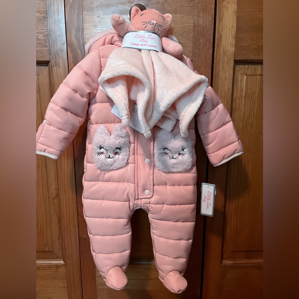 Little Lass Soft Pink Baby Jacket